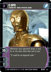 #86 C-3PO (F) (ESB uncommon) Star Wars TCG