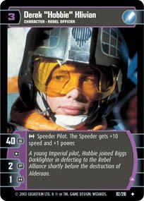 #92 Derek Hobbie Klivian (A) (ESB uncommon) Star Wars TCG