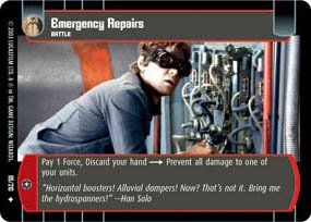 #95 Emergency Repairs (ESB uncommon) Star Wars TCG