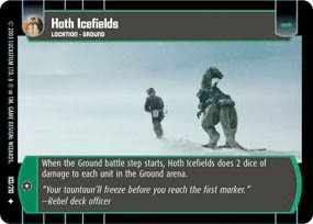 #103 Hoth Icefields Star Wars TCG (ESB uncommon)