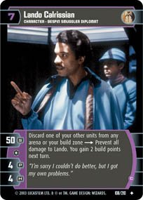 #108 Lando Calrissian (C) Star Wars TCG (ESB uncommon)