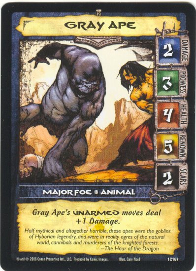 Gray Ape (C) Conan CCG