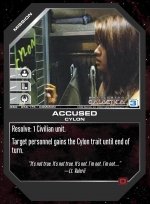 Accused BSG-056 (C) Battlestar Galactica CCG