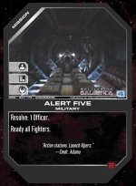 Alert Five BSG-057 (U) Battlestar Galactica CCG
