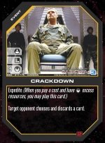 Crackdown BSG-017 (C) Battlestar Galactica CCG