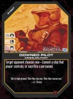 Downed Pilot BSG-024 (C) Battlestar Galactica CCG