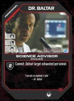 Dr. Baltar, Science Advisor BSG-118 (C) Battlestar Galactica CCG