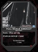 Full Scale Assault BSG-070 (U) Battlestar Galactica CCG