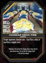 Hangar Deck Fire BSG-030 (U) Battlestar Galactica CCG