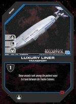 Luxury Liner BSG-158 (U) Battlestar Galactica CCG
