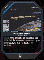 Mining Ship BSG-159 (U) Battlestar Galactica CCG
