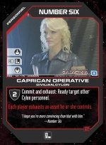 Number Six, Caprican Operative BSG-131 (C) Battlestar Galactica CCG