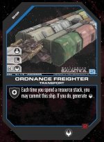 Ordnance Freighter BSG-161 (U) Battlestar Galactica CCG