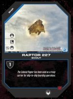 Raptor 227 BSG-164 (C) Battlestar Galactica CCG