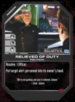 Relieved of Duty BSG-091 (C) Battlestar Galactica CCG