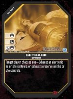 Setback BSG-041 (U) Battlestar Galactica CCG