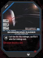 Skirmishing Raider BSG-172 (C) Battlestar Galactica CCG