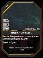 Sneak Attack BSG-043 (U) Battlestar Galactica CCG