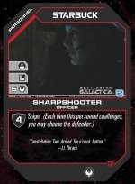 Starbuck, Sharpshooter BSG-138 (U) Battlestar Galactica CCG