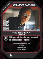 William Adama, The Old Man BSG-143 (C) Battlestar Galactica CCG