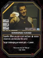 Winning Hand BSG-053 (U) Battlestar Galactica CCG