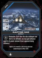 Raptor 342 BSG-165 (U) Battlestar Galactica CCG