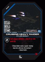 Cruising Heavy Raider BTR-147 (C) Battlestar Galactica CCG