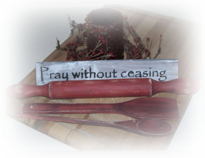 Prim rolling pin & spoons