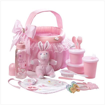 Pink Baby Soft Basket Set