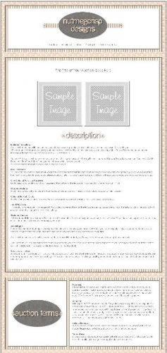 Cheeky Pink Blush Ebay Auction Template