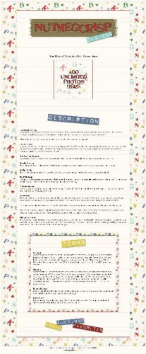 Primary School Days Ebay Auction Template