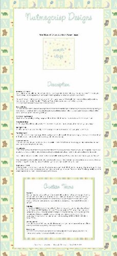 Aiden's Nursery Rhyme Ebay Auction Template