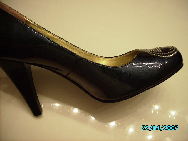 Designer inspired Fancy patent leather pumps
