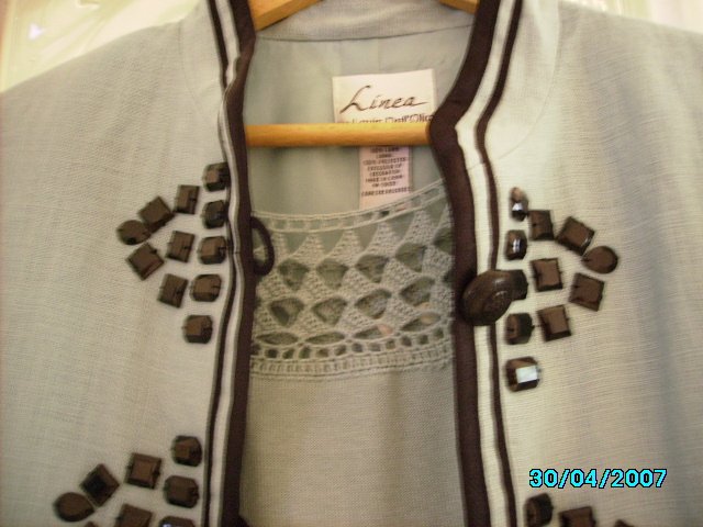 Linea Designer jacket and short sleeved sweater