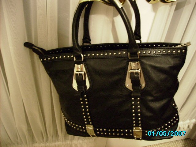 Designer inspired high end lambskin tote bag