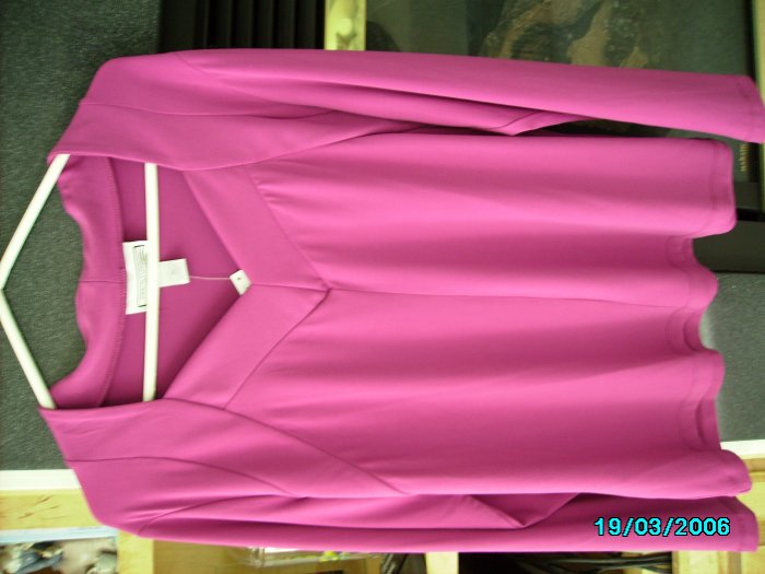 George Simonton magenta or black Ladies designer jersey pullover