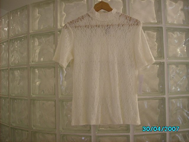 Ladies stretch lace top