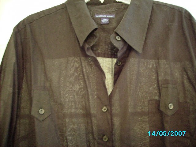 Woman's extra long tunic shirt, black or white