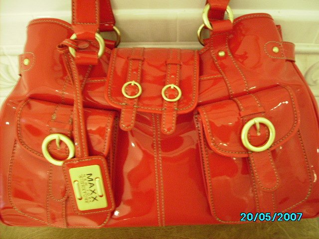 Maxx New York designer patent bag