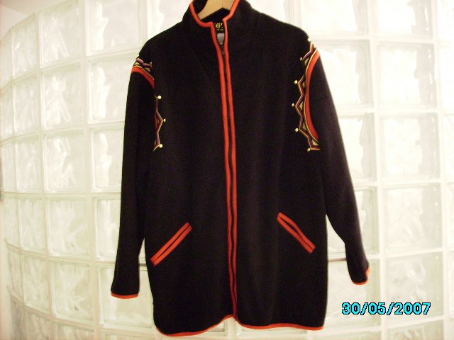 Bob Mackie designer fleece jacket