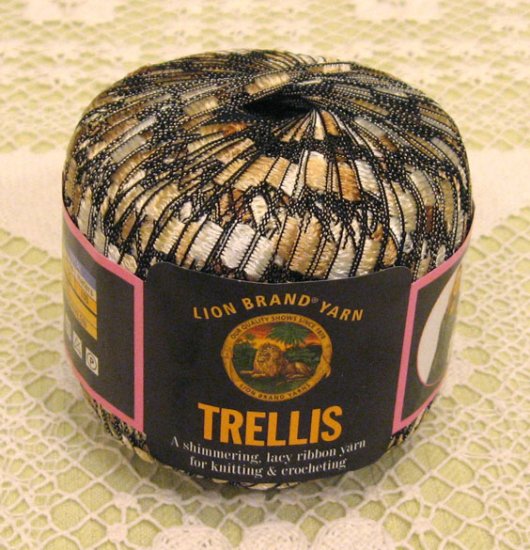 Lion Brand Trellis "Champagne" Yarn ~ 1 Skein ~ $3