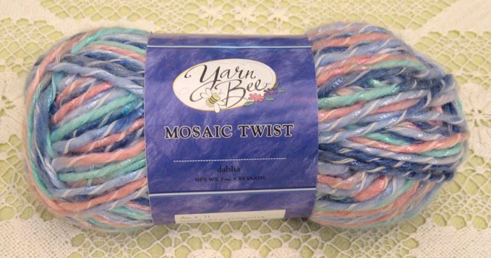 Yarn Bee Mosaic Twist "Dahlia" Yarn ~ 1 Skein ~ $3