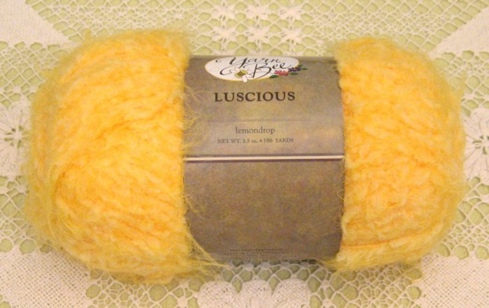 Yarn Bee Luscious "Lemondrop" Yarn ~ 1 Skein ~ $2.50