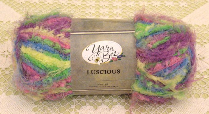 Yarn Bee Luscious "Sherbet" Yarn ~ 1 Skein ~ $2.50