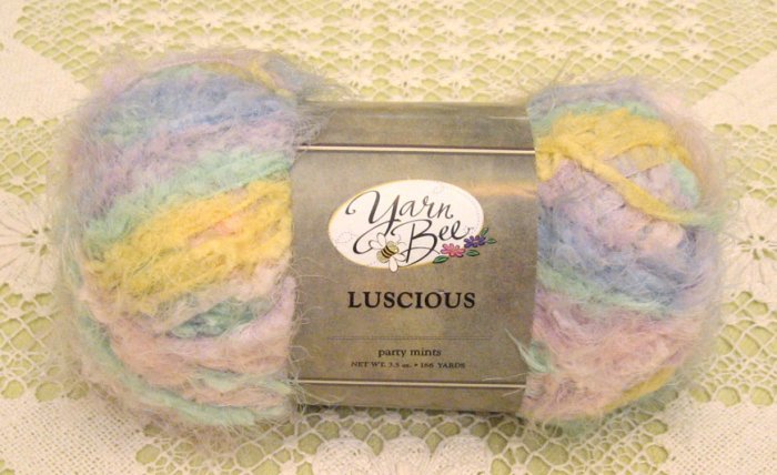 Yarn Bee Luscious "Party Mints" Yarn ~ 1 Skein ~ $2.50