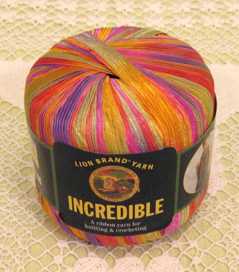 Lion Brand Incredible "Purple Party" Yarn ~ 1 Skein ~ $2.50