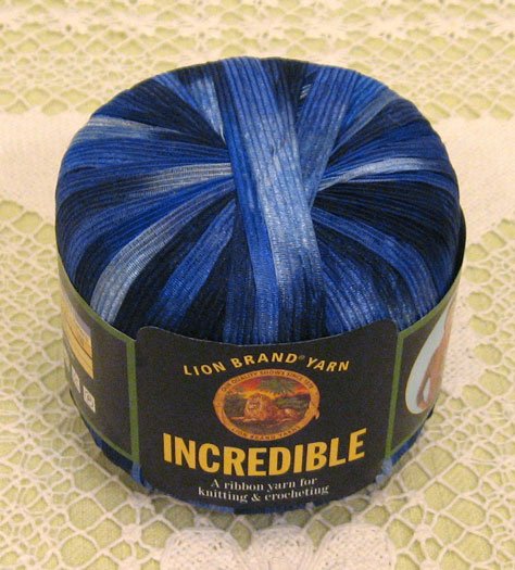 Lion Brand Incredible "Blue Shades" Yarn ~ 1 Skein ~ $4