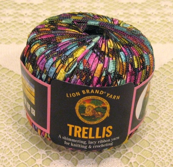 Lion Brand Trellis "Pastel Garden" Yarn ~ 1 Skein ~ $12