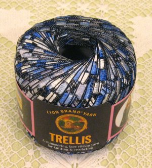 Lion Brand Trellis "Ocean" Yarn ~ 1 Skein ~ $7
