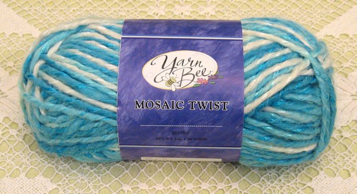 Yarn Bee Mosaic Twist "Grotto" Yarn ~ 1 Skein ~ $3